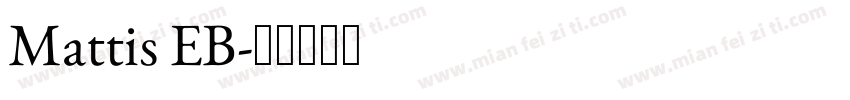 Mattis EB字体转换
